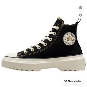 Converse Women's High-Top Black and White Sneakers